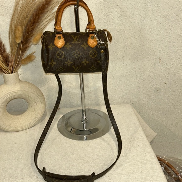 LOUIS VUITTON Monogram Mini Speedy Hand Bag 2way M41534 LV Auth 75479 - Picture 3 of 14